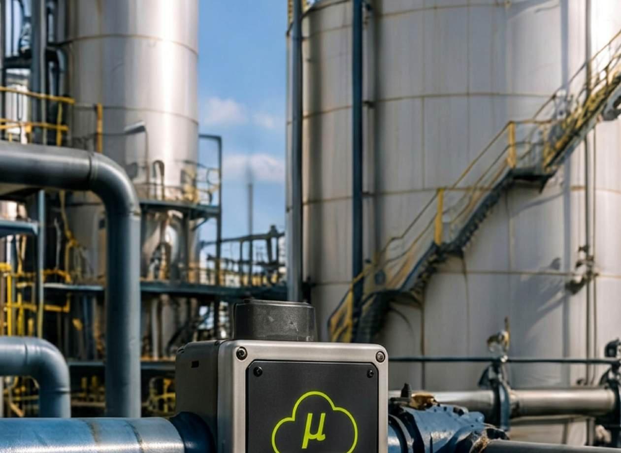 Automação e digitalização de tanques de matéria-prima e produção.